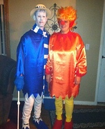 Homemade Heat and Snow Miser Costumes