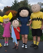 The Peanuts Gang Family Homemade Costume