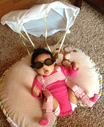 The Pink Skydiver Baby Costume