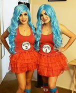 Thing 1 and Thing 2 Homemade Costume