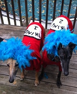 Thing 1 and Thing 2 Dogs Costume