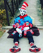 Thing 1 & Thing 2 Family Homemade Costume