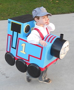 Homemade Thomas the Train Costume