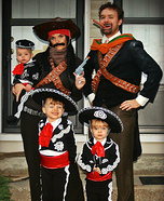 Three Amigos Family Homemade Costume