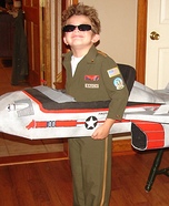 Homemade Top Gun Fighter Pilot Costume