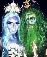 Toxic Mermaid and Poseidon Homemade Costume