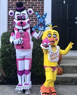 Toy Chica and Fun Time Freddy Homemade Costume