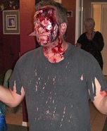 Scary Halloween costume ideas - Homemade Train Wreck costume