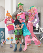 Trolls Family Homemade Costume