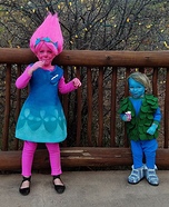 Trolls Kids Homemade Costume