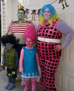 Trolls & Bergens Family Costume