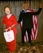 Trump and Hillary Couple Costume