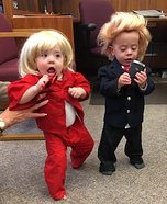 Trump vs Hillary Twin Babies Homemade Costume