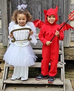 Two Devilish Angels Halloween Costumes