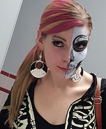 Two faced Skeleton Homemade Costume