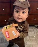 UPS Baby delivering Kisses Homemade Costume