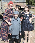 USO WWII Family Homemade Costume