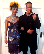 Idée de costume d'Halloween pour couples : Van Gogh et son chef-d'œuvre