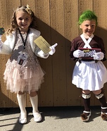 Veruca Salt & Oompa Loompa Homemade Costume