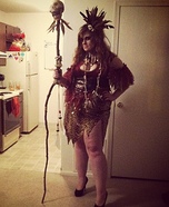 Homemade Voodoo Priestess Costume