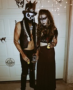 Voodoo Priestess and her Witch Doctor Homemade Costume