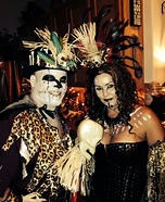 Voodoo Priestess and Voodoo Doctor Couple Homemade Costume
