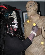 Voodoo Priestess and Voodoo Doll Homemade Costume