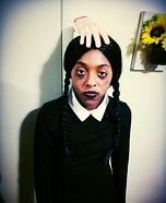 Wednesday Addams from the Addams Family Homemade Costume
