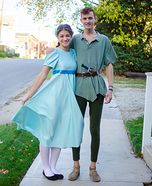 Wendy Darling and Peter Pan Homemade Costume