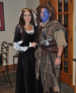 Par Halloween-dräkt idé: Halloween-dräkt för par: William Wallace och drottning Isabella