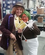 Willy Wonka and Oompa Loompa Couple Costume
