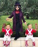 Willy Wonka and Oompa Loompas Homemade Costume