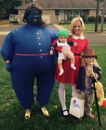 Willy Wonka Crew Family Homemade Costume