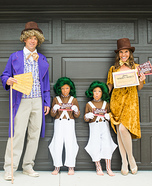 Willy Wonka's Oompa Loompas and the GOLDEN Ticket Homemade Costume