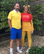 Winnie the Pooh & Christopher Robin Homemade Costume