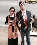 Zombie American Gothic Homemade Costume