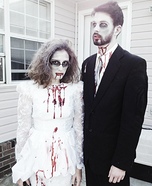 Zombie Bride and Groom Couple Costume