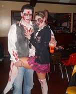 Homemade Zombie Couple Costume