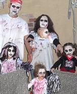 Zombie Family Homemade Costume