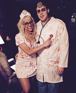Zombie Nurse and Doctor Homemade Costume