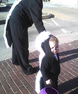 Animal costume ideas for babies - Baby Skunk and Mommy Skunk Costumes