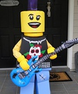 Homemade Lego Guitar Man Costume