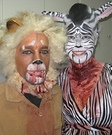 Animal costume ideas for adults - Lion and Zebra Halloween Costume